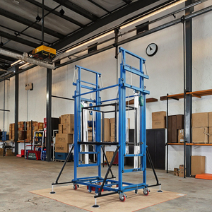 नया इलेक्ट्रिक मचान प्लेटफॉर्म आपूर्तिकर्ता 12 मीटर छोटे कैंची लिफ्ट हवाई काम उठाने वाले प्लेटफॉर्म धातु निर्माण तार रस्सी - Product Image 1