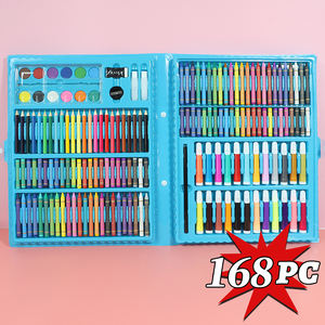 Juego de Pintura, Venta al por Mayor de Fábrica, Juego de Arte de 168 Piezas, Crayones de Colores para Dibujar, Material de Papelería para Manualidades, Regalo para Niños, Juguetes, Juego de Pintura Profesional - Product Image 6