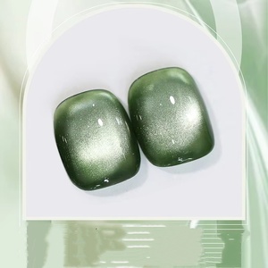 Glacier Blue Crystal Cat Eye <b>Gel</b> Ice-Transparent Blue-Purple Shimmering Glass Bead <b>Nail</b> Art for Winter - Product Image 3