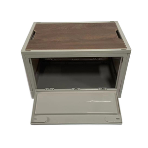 Bafuluo nouveau produit ménage grande voiture Mobile/cuisine rangement Camp boîte Mobile <span class=keywords><strong>remorque</strong></span> Camping boîte pliante avec couvercle <span class=keywords><strong>en</strong></span> bois - Product Image 6
