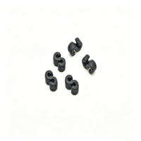 Mini-glissières de réglage de cordon en plastique en forme de S, régulateurs de longueur de sangle de masque à double rainure pour cordons de masques faciaux