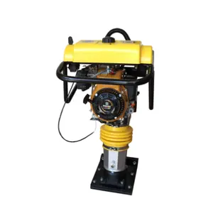 Benzin tipi toprak tokmak sıkıştırma titreşimli tokmak benzinli motor 5.5HP sıkıştırma darbeli tokmak