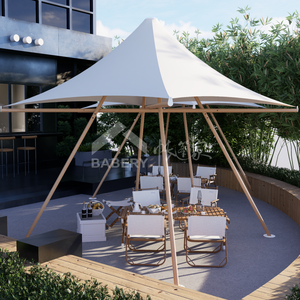 Parapluie d'extérieur <span class=keywords><strong>3m</strong></span> x <span class=keywords><strong>3m</strong></span> Tipitent Aluminium PVC pour balcon Restaurant Utilisation directe Fabricant Chaise d'extérieur Restaurant Parapluie - Product Image 4