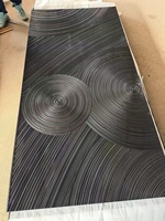Panneau mural circulaire 3D en MDF moderne, résistant à l'humidité, revêtement pour salle de sport