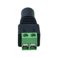 Connecteurs adaptateurs de prise d'alimentation CC 12V de haute qualité, femelles, 2,1 x 5,5 mm, pour CCTV