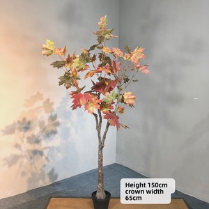 2020 Lớn Nhân Tạo Màu Đỏ Maple Cây 6ft UV Chứng Nhận Trang Trí Cảnh Quan Nhựa Cây Cho Khách Sạn Sử Dụng Cây Cảnh Phong Cách Trong Chậu - Product Image 4