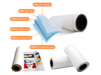 Lámina DTF A3 de 30 cm, Película PET de Doble Cara, Alta Temperatura, Despegue en Frío, Papel de Transferencia de Calor Instantáneo, Negro para Ropa Digital