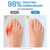 Correcteurs d'hallux valgus à 3 boucles pour hommes et femmes, séparateurs d'orteils pour orteils superposés, soutien d'alignement du gros orteil et soins des pieds