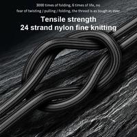 Kabel Pengisi Daya Mikro USB Kepang untuk Transfer Data, Pengisian Cepat