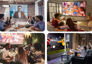 Proyector LED Nativo 720P Portátil con WiFi 5G, Proyección Inalámbrica, Proyector de Video Inteligente Ajustable, Cine en Casa, Películas, TV 3D - Product Image 4