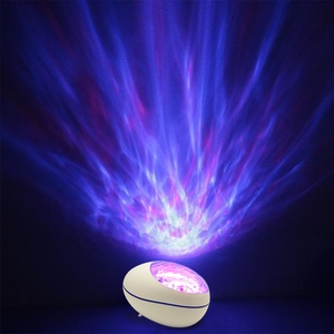 โปรเจคเตอร์คลื่นทะเล LED รุ่นใหม่ สำหรับไฟกลางคืนควบคุมด้วยสวิตช์ ปรับความสว่างได้ เหมาะสำหรับห้องนอนในบ้าน ตัวเครื่องทำจาก ABS สี<span class=keywords><strong>ดำ</strong></span>/<span class=keywords><strong>ขาว</strong></span> - Product Image 2