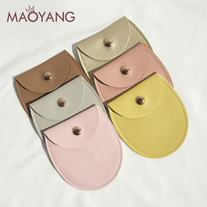 Sacchetti di Lusso in Pelle PU per Gioielli, Confezioni per <span class=keywords><strong>Orecchini</strong></span> e Collane, Buste in Camoscio con Chiusura a Bottone, Piccole Pochette per Cristalli - Product Image 2