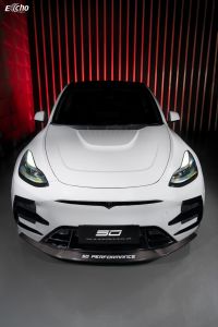 Conjunto completo de fibra de carbono, Kits de carrocería, difusor de labio delantero, faldas laterales, alerón para Tesla <span class=keywords><strong>Model</strong></span> Y 2019 + - Product Image 3