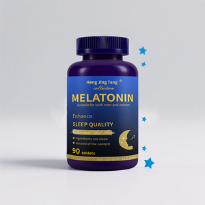 Pílulas Veganas de Melatonina OEM 5mg 10mg Cápsulas de Melatonina Suplementos para Dormir de Qualidade a um Bom Preço - Product Image 1