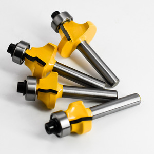 Rounded Corner <b>Cutter</b> 6.35mm Shank Woodworking Milling <b>Cutter</b> Set For Timber <b>Edge</b> Trimming R Angle Cutting - Product Image 2