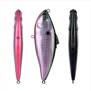 Honoreal Leurre de pêche Minnow Plug Jerkbait dur 140mm 51g 0-1m Flottant avec 6 hameçons, anneaux, billes et émerillon rotatif - Product Image 6