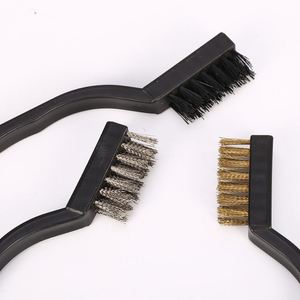Three-Piece Set Steam Engine <b>Cleaning</b> <b>Brush</b> Plastic Wheel Hub Car Detail Nylon Wire <b>Brush</b> - Product Image 1