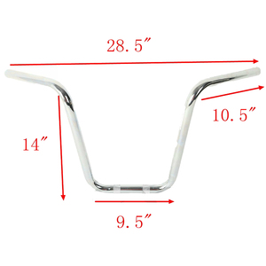 Vente en gros d'usine - Guidons de 14 pouces pour Harley Sportster 883 <span class=keywords><strong>1200</strong></span> - Faciles à installer, guidons universels, personnalisables. - Product Image 2