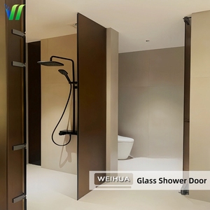 Porte <span class=keywords><strong>de</strong></span> douche carrée pliante sans cadre en verre trempé pour <span class=keywords><strong>salle</strong></span> <span class=keywords><strong>de</strong></span> <span class=keywords><strong>bain</strong></span> d'hôtel - Product Image 3