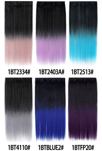 Extensiones de Cabello Lacio de 60 cm con Clip, 5 Clips, Cabello Sintético para Mujer, Disfraz de Halloween, Postizo Largo - Product Image 3