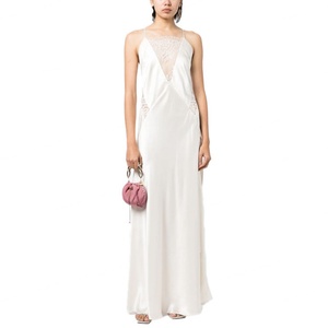 Vestido de Lino y Algodón Personalizado para Mujer, Elegante Vestido Camisero sin Espalda con Detalle de Encaje, Diseño Sexy Estilo Camisa - Product Image 2