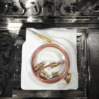 Termokopel Tembaga Elektrik 900mm 30MV Universal Kemasan Blister - Sensor Suhu Adaptor 5 Mur Propana Gas Alam Pilot