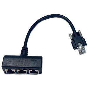 RJ45 Ethernet Cable Splitter Network Adapter,Ethernet Splitter 1 đến 3 cáp phù hợp siêu LAN Ethernet connector Adapter Cat 6 - Product Image 5