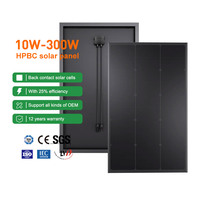 Panneau solaire OEM haute efficacité HPBC à contact arrière 12V 100W 120W 160W 25% Mono PV pour camping-car, bateau, toit, hors réseau