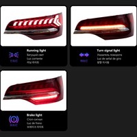 Nouvel ensemble de feux arrière LED pour Audi Q7 2006-2015 4L, clignotants séquentiels Full LED, mise à niveau des feux arrière, ajustement parfait 100%, Plug+Play
