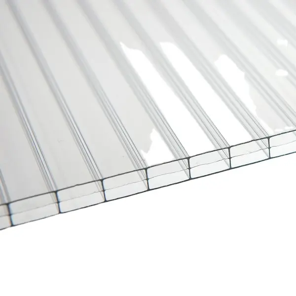 Rivestimento UV pannello serra foglio di copertura prezzo di fabbrica doppia parete 2 lastra in policarbonato