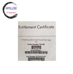 T5518A 8/8 8/24 commutateur SAN logiciel de licence LTU de mise à niveau à 8 ports T5518AAE Version entreprise stock DHL disponible serveur réseau