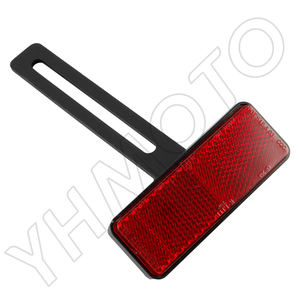 YHMOTO Support de plaque d'immatriculation arrière universel pour moto, réflecteur, pour tous les modèles, installation facile - Product Image 5