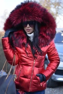 Giacche calde invernali da donna parka in <span class=keywords><strong>pelliccia</strong></span> <span class=keywords><strong>nera</strong></span> <span class=keywords><strong>con</strong></span> <span class=keywords><strong>cappuccio</strong></span> a maniche lunghe cappotti spessi <span class=keywords><strong>con</strong></span> cerniera Casual tinta unita Plus Size - Product Image 3