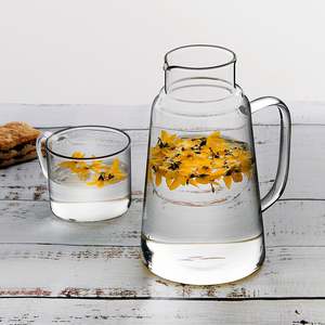 Ketel Air Klasik Kaca Borosilikat Tinggi Transparan 1.3L Tahan Lama, Logo Dapat Disesuaikan, Ramah Lingkungan, Aman untuk Mesin Cuci Piring, untuk Teh - Product Image 4