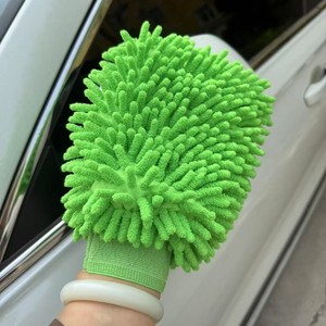 Vente directe d'usine gant de cire en microfibre épaisse avec serviette de nettoyage douce en chenille - Product Image 5