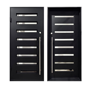 Puerta <span class=keywords><strong>Exterior</strong></span> Abatible de Acero Blindado con Diseño de Seguridad, Aislamiento Térmico y Personalización para Casas y Villas - Product Image 3