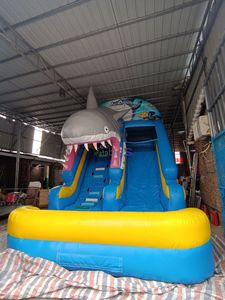 Tobogán inflable para tiburones, tobogán acuático inflable de alta calidad con piscina para parque acuático, precio al por mayor - Product Image 3