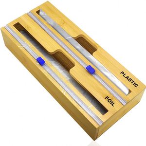 <b>Kitchen</b> Drawer Organizer <b>Wrap</b> Dispenser 2 in 1 <b>Wrap</b> Dispenser with Cutter and Labels - Product Image 4