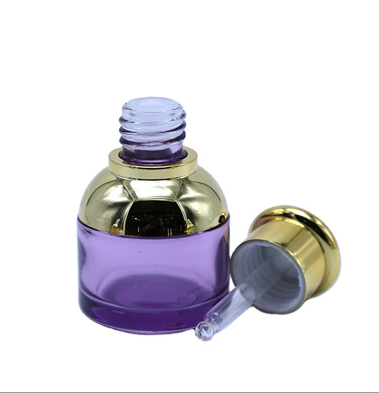 Silk Screen Cosmetic Dropper Bottle 10ml Glass Perfume Bottle With Dropper