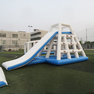 Nouveau style toboggan gonflable multi-zones grande capacité avec auvent pour l'escalade et les jeux en famille au parc - Product Image 1