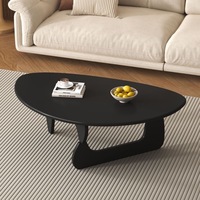 Mesa de Centro Japonesa de Diseño Alienígena en Madera Sólida para Sala de Estar y Balcón, Moderna, Lujosa y Sencilla, Mesa Triangular OEM