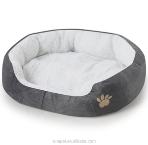 Promotion d'usine coussin chaud en peluche pour chien de compagnie lit doux chiens chats