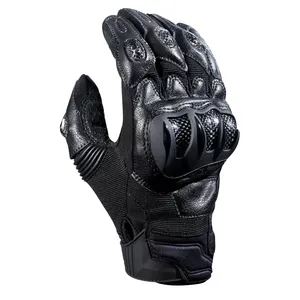 2023 SCOYCO new summer motorcycle riding glove with carbon fiber shaped kuckle protection perforated palm full finger guantes