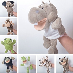Burattino a mano da ventriloquista a forma di animale, in peluche, per interazione genitore-figlio, guanto per racconti in asilo, burattino con bocca mobile - Product Image 3