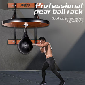 อุปกรณ์ฝึกซ้อมมวยแบบแขวน GINGPAI รุ่นปรับระดับความสูงได้ รูปทรงลูกแพร์ พร้อมกระสอบทรายสำหรับต่อยมวย ทำจากไม้ - Product Image 4