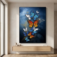Peinture décorative murale moderne de luxe, nature morte imprimée, grande taille, pour salon, avec support en alliage d'aluminium