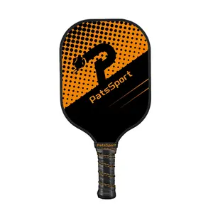 Set dayung picleball pola Logo pelanggan pabrikan Tiongkok 3K 12K 18K Set dayung Pickleball serat karbon