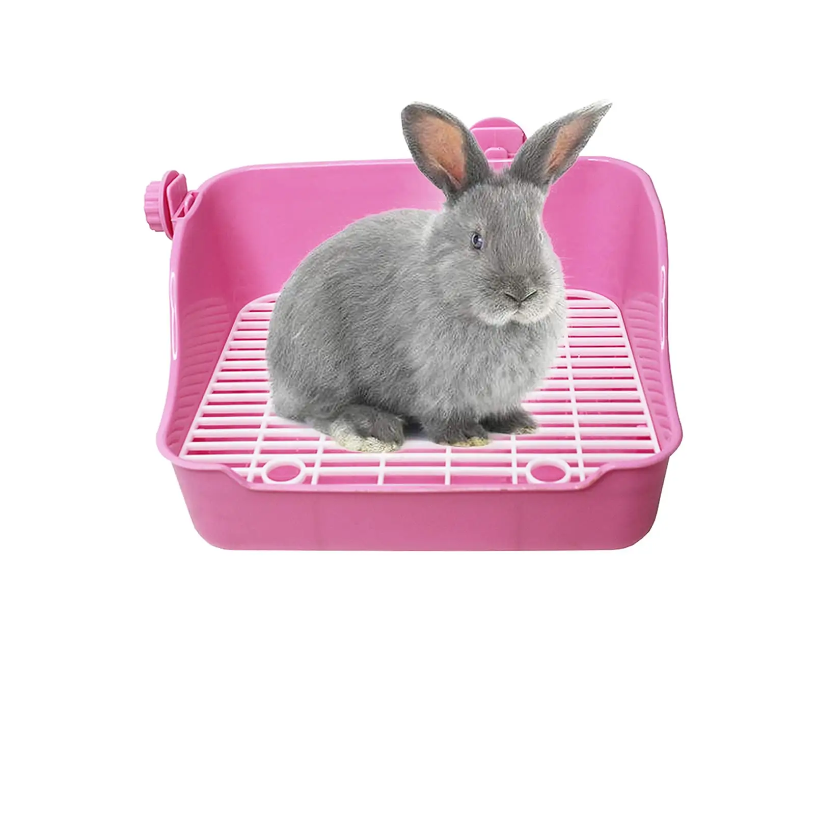 Small Animal Litter Cage Potty Trainer Corner Litter Bedding Box Pet Pan Toilet Ideal for Rabbit