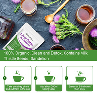 Thé détoxifiant et protecteur du foie biologique, thé aux herbes, 30 sachets de thé