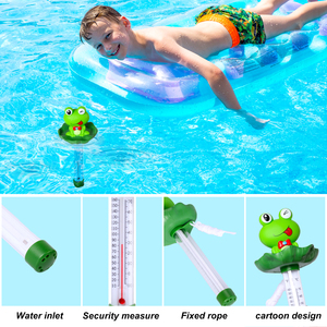 Termómetro de queroseno de alta calidad más vendido termómetro de piscina de rana impermeable lindo para el hogar - Product Image 5